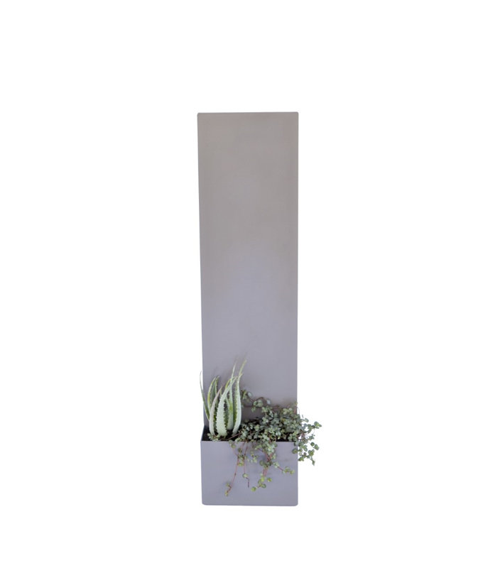 Plaque d'adresse murale sur 1 ligne debout, Gris