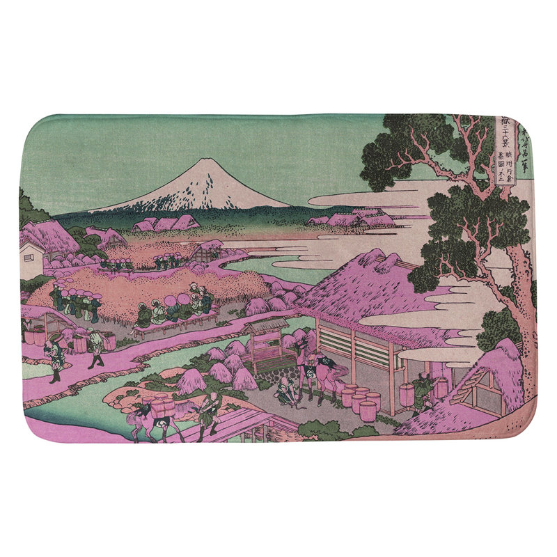 Tapis de salle de bain katakura Clair, l 17 po x L 24 po, Rose