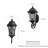 Mid-Century Mordern Outdoor Wall Sconce with Dusk to Dawn with Clear Glass Shade Waterproof-286014142