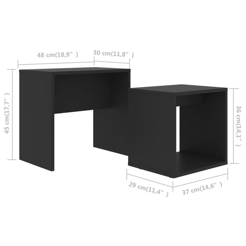 Bisher Coffee Table, Black