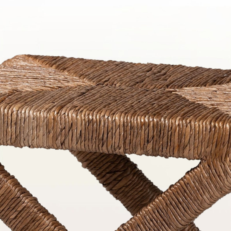 Jaelyn Modern Handwoven Wicker Accent Stool