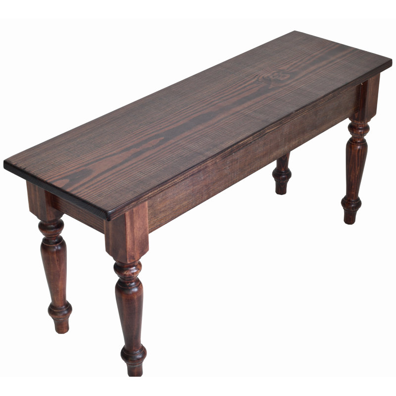 Banc en bois Ferrera, H 17 po x l 24 po x P 12 po