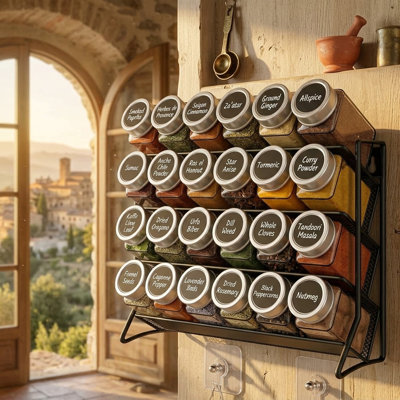 Freestanding Stainless Steel Spice Rack