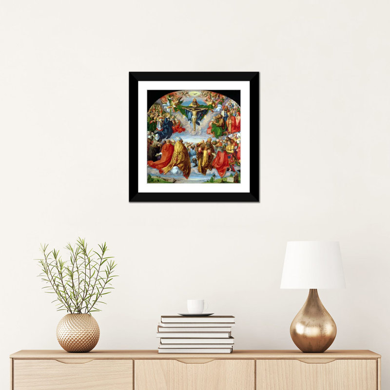 « the landauer altarpiece, all saints day, 1511 », reproduction sur toile, H 16 po x l 16 po x P 1 po, Blanc