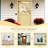 Qucik Assemble Jamb, Not Prehung, Unfinished Dutch Door, 1 Lite Half Clear Glass Split Single Door Slab With Latch and hardware kit-109024326