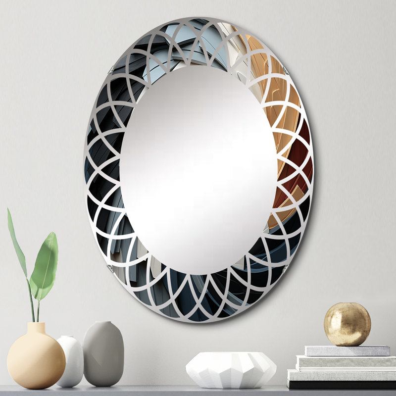 Benony - Miroir mural moderne ovale, 30 po x 20 po