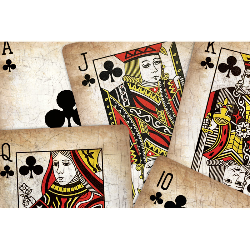 Royal Flush - Wrapped Canvas Print, 20cm H x 30cm W x 3.8cm D