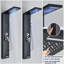 Black Shower Panel Column Tower LED Rainfall Twin Head Massage Body Jets System