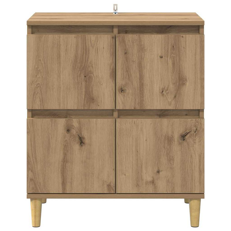  Sideboard Old Wood 60 X 35 X 70 Cm Engineered Wood, Artisan Oak