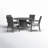 Arturas 4 - Person Wicker Patio Dining Set with Round Table , Cushions Included-1864951460