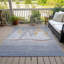 Tapis bleu intérieur / extérieur lavable à la machine Xhevrie-112059546