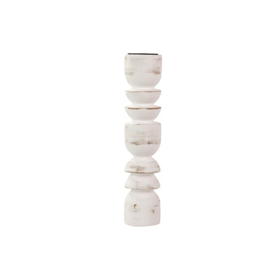 Wood Tabletop Candlestick