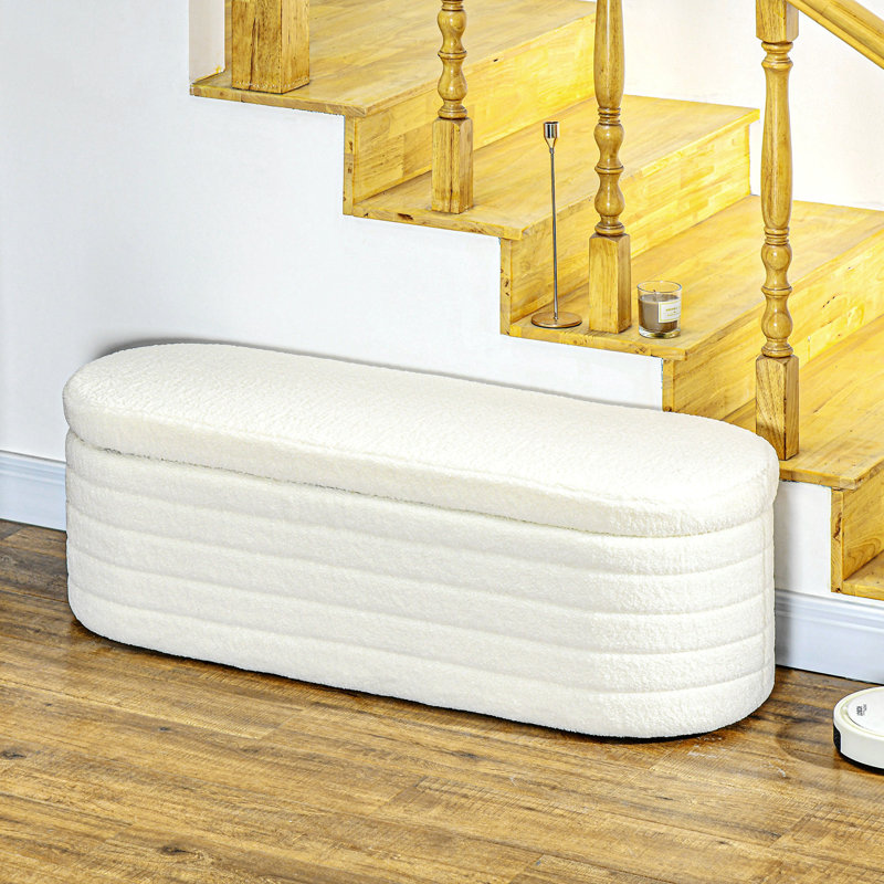 Banc de rangement avec repose-pieds HOMcom