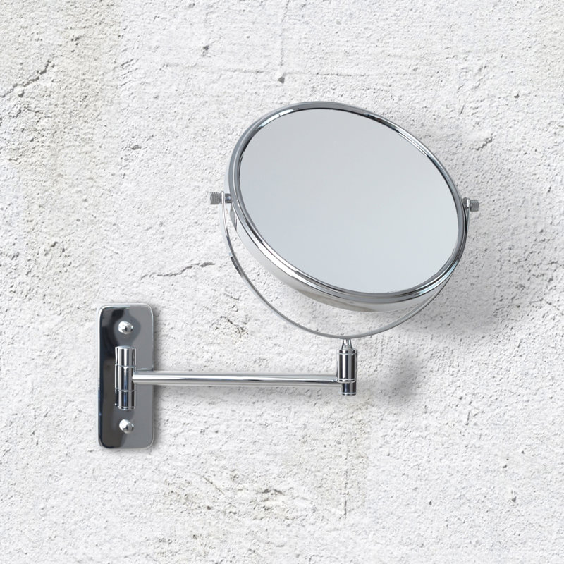 Afred Metal Wall Mirror, Chrome, 7