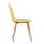 Chaise de salle à manger rembourrée en velours-1255328432