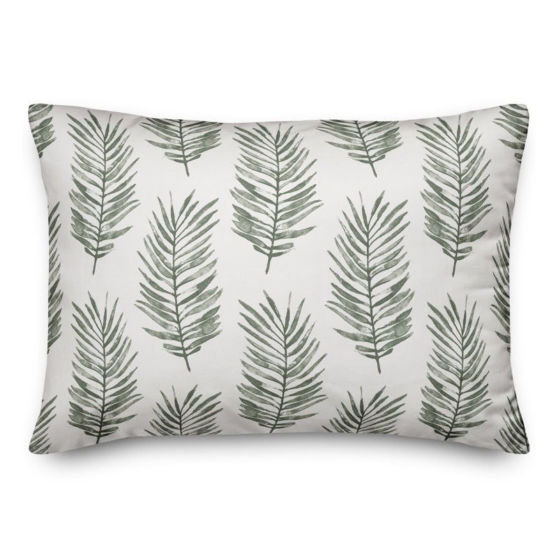 Outdoor Rectangular Pillow Cover & Insert, Green