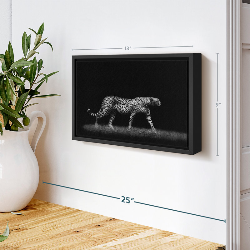 Animal "Impression sur toile monochrome", H 9 po x l 13 po