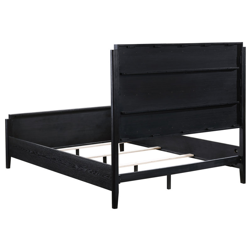 Ensemble de chambre avec grand lit 4 pièces Traequan - noir, Grand