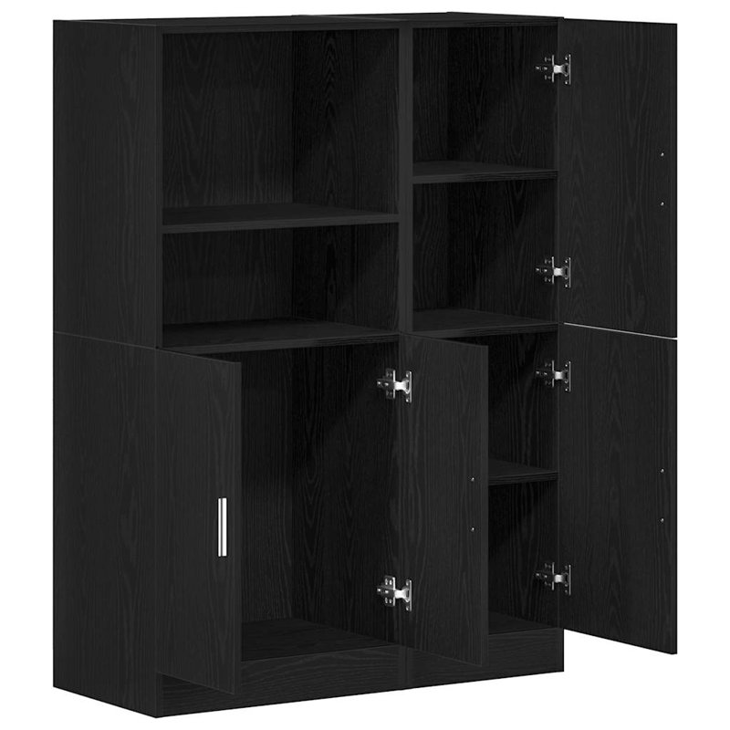 1 131.5cm Kitchen Pantry, Black