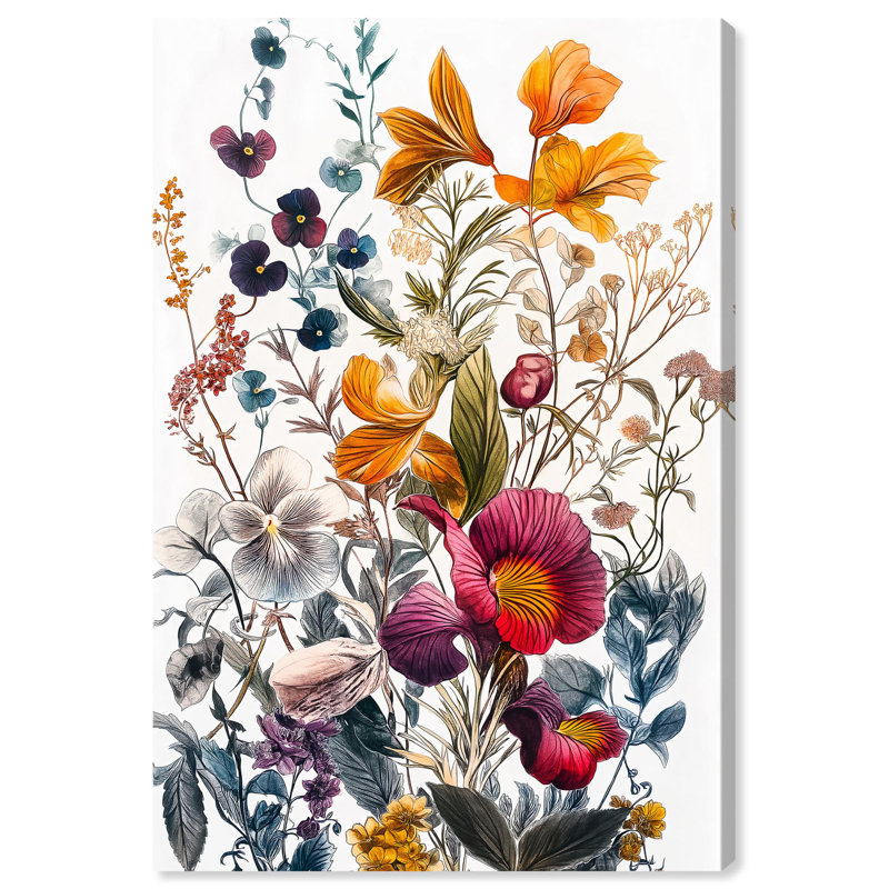 «Iris Indigo II», reproduction d'art sur toile colorée par Art Remedy, H 54 po x l 36 po, Toile tendue avec châssis