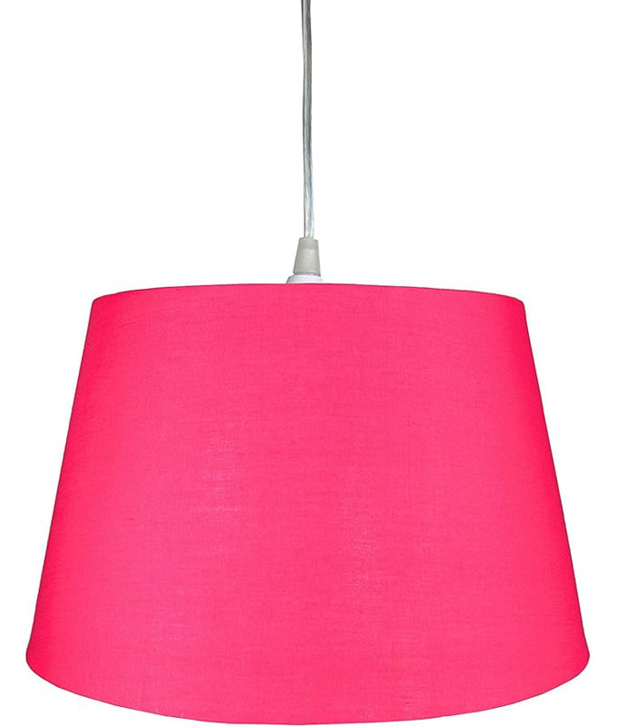 Talaina 25cm H Cotton Lamp Shade, Hot Pink