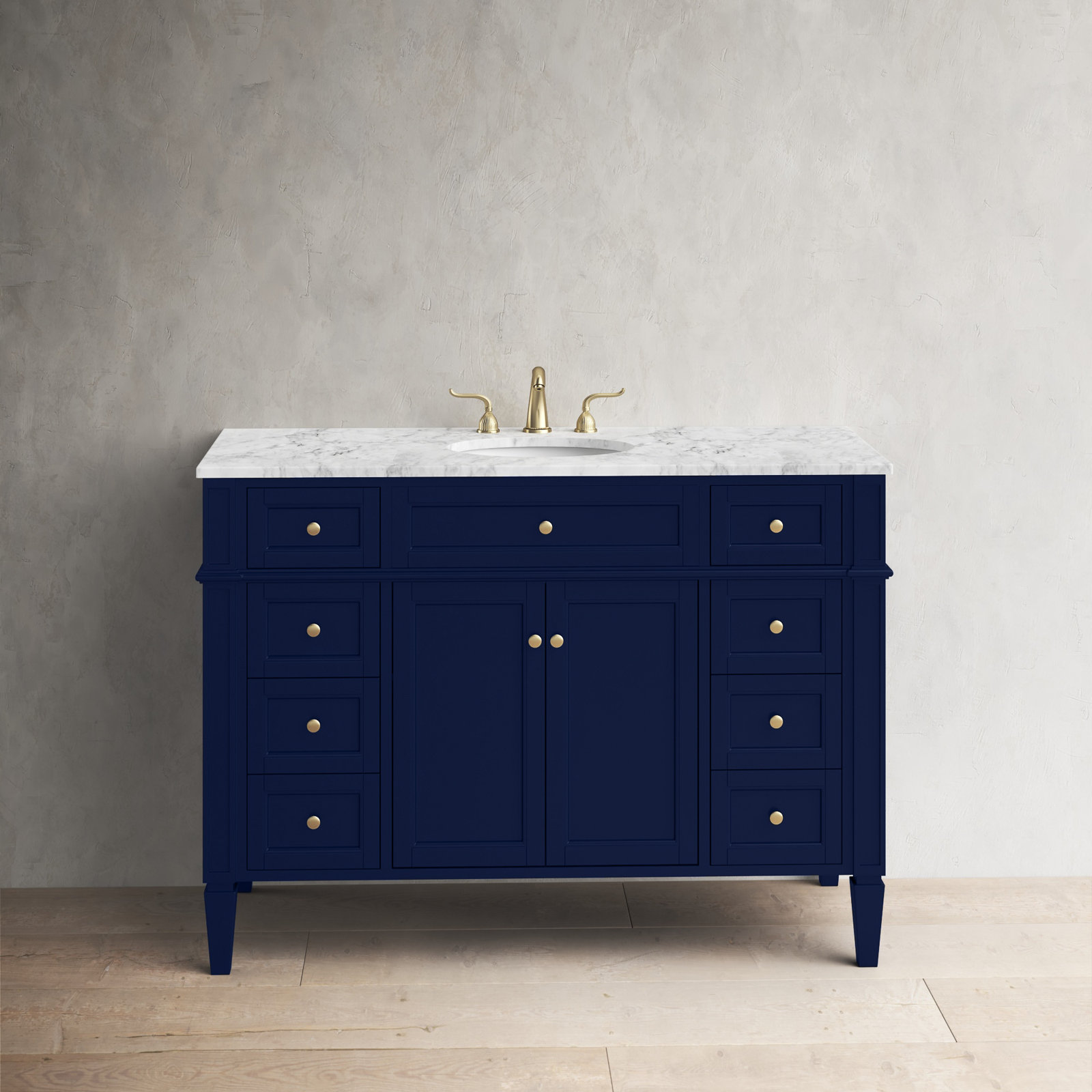 Rivers 48'' Single Bathroom Vanity, Blue