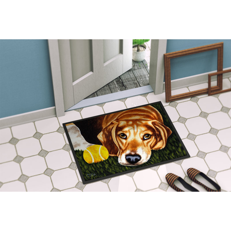 Non-Slip No Pattern Doormat, Rectangle 1'6" x 2'3"
