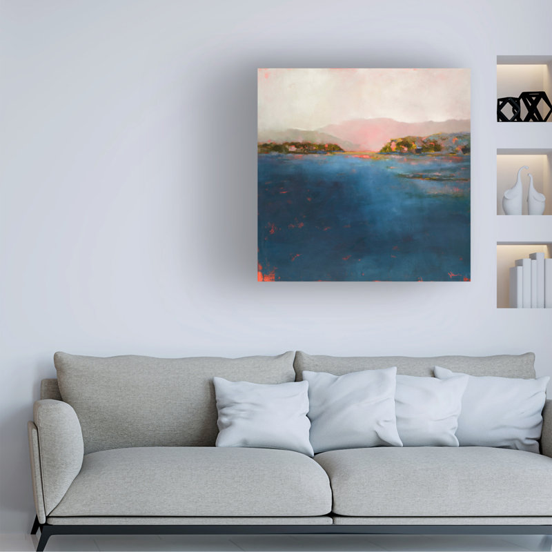 Art mural sur toile tendue - «Patrick», art mural «Still Water» par Patrick Dennis pour le salon, la chambre à coucher ou le bureau - 35 x 35