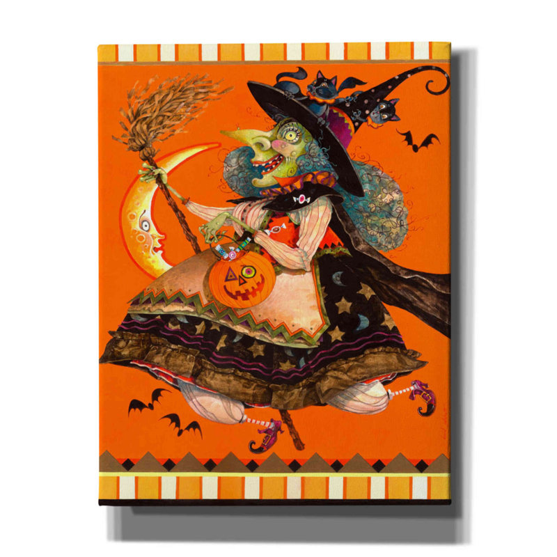 «Witch» par David Galchutt, art mural sur toile, H 34 po x l 26 po x P 1,5 po