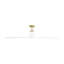 Visual Comfort Fan Peel Smart 66 LED Indoor Ceiling Fan with Threaded Downrod, Matte White ABS blades and Handheld Remote-346988284