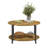 3-Piece Round Coffee And End Table Set With Ample Storage, Modern Farmhouse Design For Compact Living Spaces.