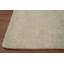 Tapis unique en coton de 8 pi 0 po x 4 pi 11 po beige et ivoire