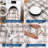 8x10 Checkered Area Rug Washable Modern Geometric Rug Non Slip Carpet for Bedroom Living Room Dining Room Beige-1279542546-1279542547