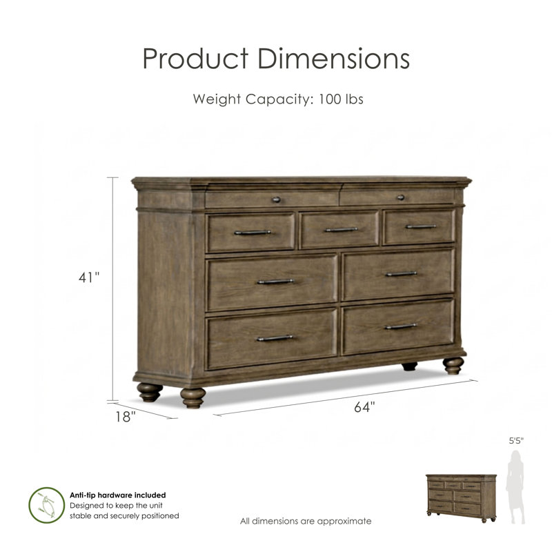 Baillons 9-Drawer Dresser