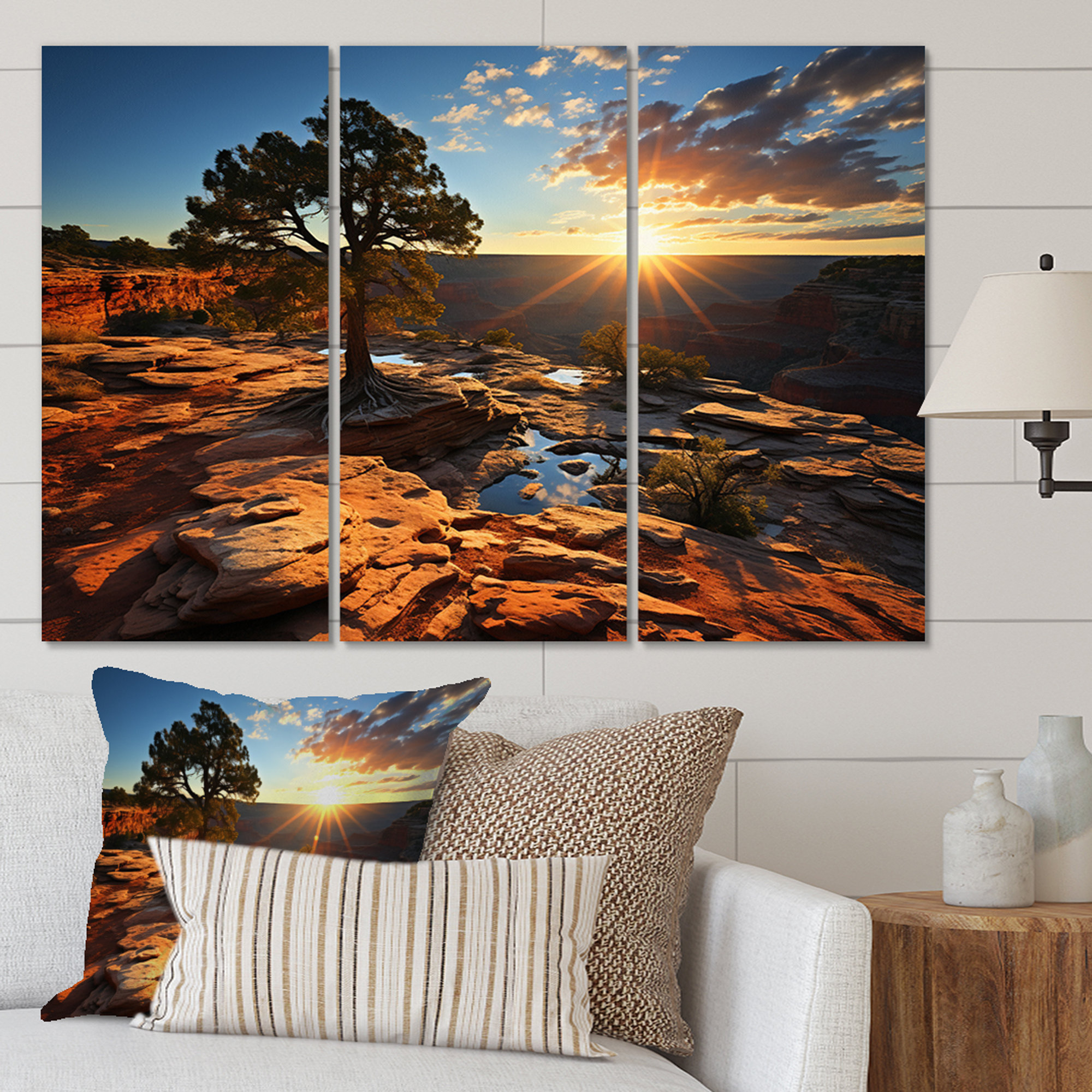 Millwood Pines Canyon Rhapsody II 3 Pieces | Wayfair