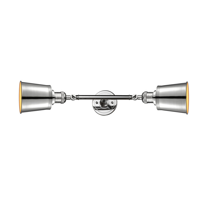 Éclairage pour salle de bain à 2 lumières à intensité variable Lavender Hill, Chrome poli