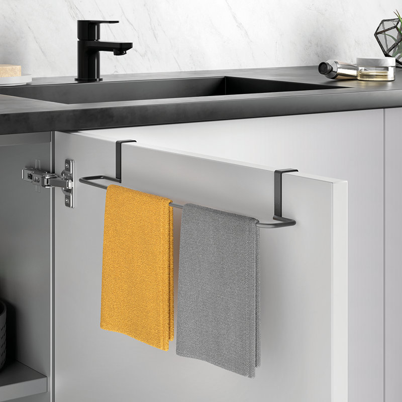 Origin Lava Hanging Towel Rail Black