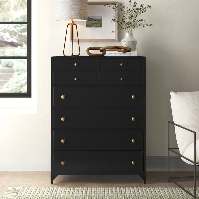 Bayline Iron 35.5'' W 8 - Drawer Dresser