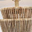 Chapman & Myers Antigua 30" Layered Table Lamp in Natural Abaca and Antique-Burnished Brass with Linen Shade