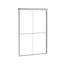 Porte de douche coulissante double demi-cadre l 44 po à 48 po x H 72 po Mortix de Mortix, conception en dérivation, verre trempé de 1/4 po (6 mm) - fini chromé-116536649