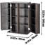 Armoire de rangement pour médias, 4 tablettes DVD pour 576 CD, 16 tablettes CD réglables