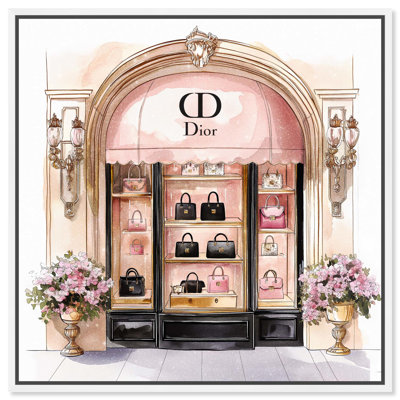 Classy Purse Store Front Canvas Fashion Illustration by Art Remedy
