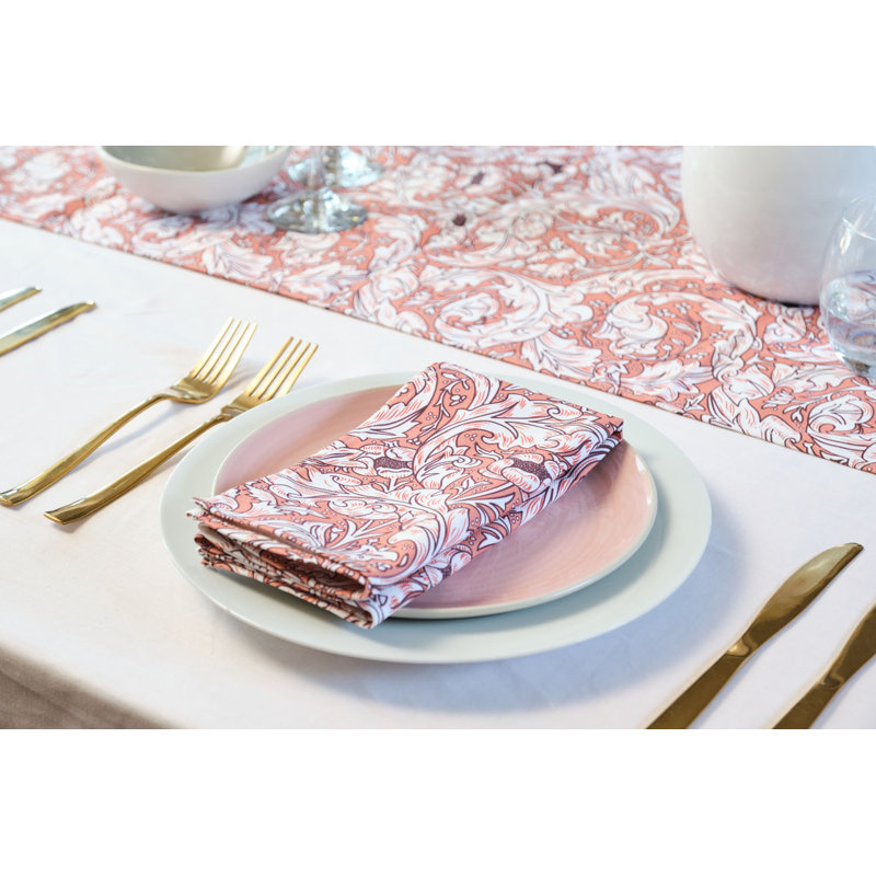 Cotton Floral Square Napkin
