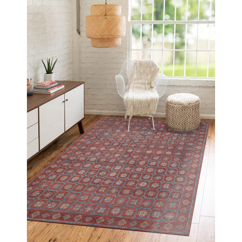 Tapis en laine touffeté à la main, Rectangle de 5 pi x 8 pi
