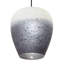 Luminaire suspendu ombré 10,75 po blanc / noir / gris Laya Glam