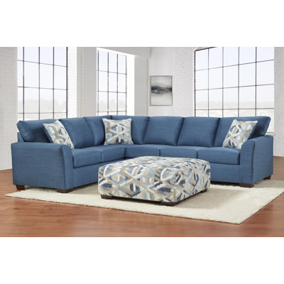 Keisha 123'' Wide Polyester Blend Left Hand Facing Corner Sectional