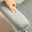 Mignon fauteuil de bureau personnel HOMcom, fauteuil de bureau d'ordinateur avec tissu velouté capitonné, fauteuil de coiffeuse pivotant, gris