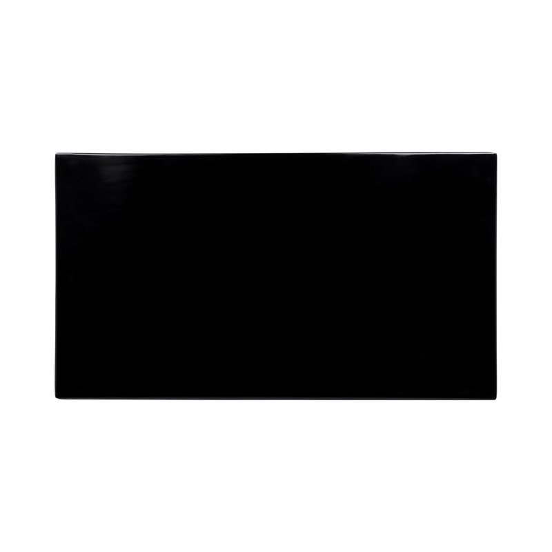Elite Global Solutions Melamine Platter, Black, 0.5" H x 24" W x 13.5" D