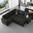 Shavera 84.2" W Velvet Modular Sleeper Sectional with Reversible Chaise-369943522