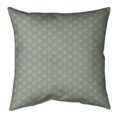 Coussin décoratif à motif zig zag classique